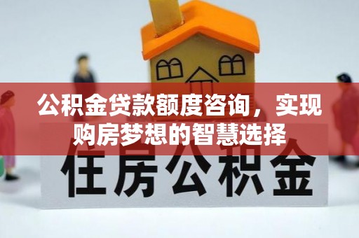 顺庆公积金贷款额度咨询，实现购房梦想的智慧选择