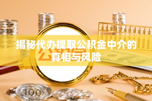 顺庆揭秘代办提取公积金中介的真相与风险