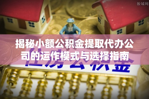 顺庆揭秘小额公积金提取代办公司的运作模式与选择指南