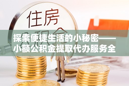 顺庆探索便捷生活的小秘密——小额公积金提取代办服务全解析