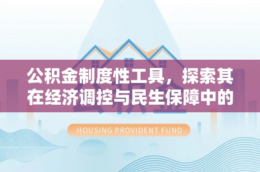顺庆公积金制度性工具，探索其在经济调控与民生保障中的重要作用