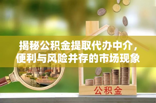 顺庆揭秘公积金提取代办中介，便利与风险并存的市场现象