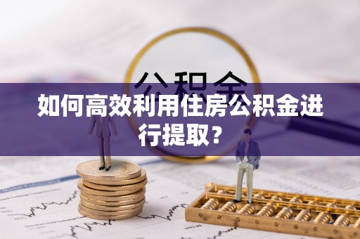 顺庆如何高效利用住房公积金进行提取？