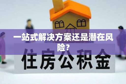 顺庆一站式解决方案还是潜在风险？